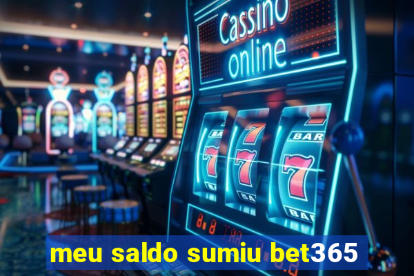 meu saldo sumiu bet365